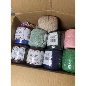 Multiple Colors‎ Crochet Thread Lot Of 25 Vintage America's Best 100 yds